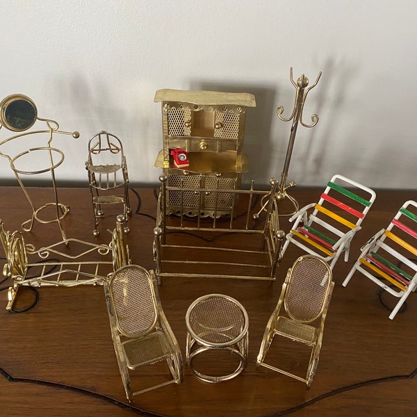 Vintage Miniature Furniture Etsy
