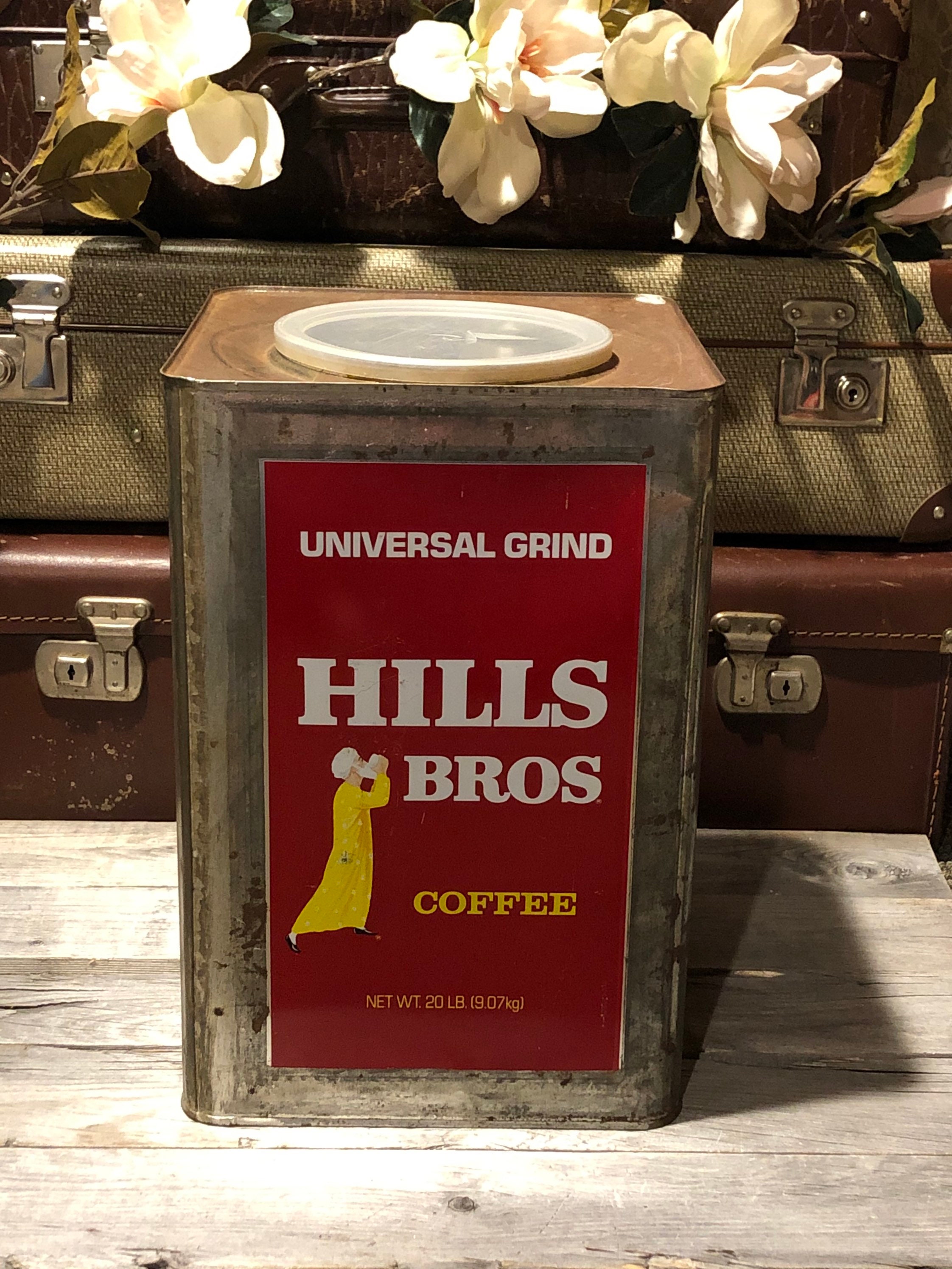 Vintage Hills Bros Universal Grind Coffee 20lb 9.07kg Tin Etsy