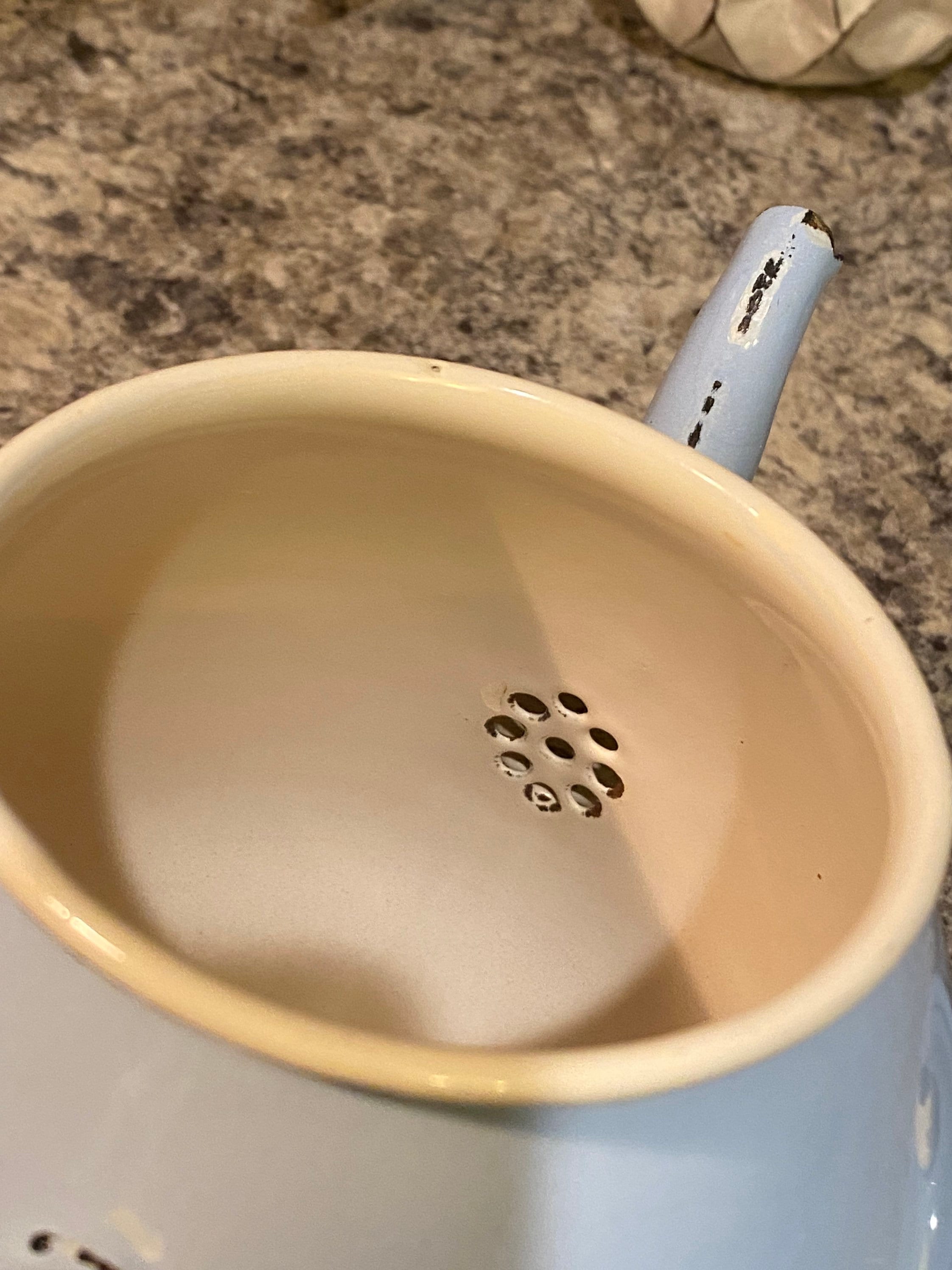 Emalia Olkusz 1907 Light Blue Enamelware Teapot Tea Kettle Poland