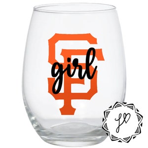 SF Giants Stemless Wine Glass