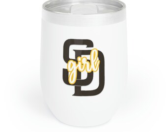 SD Padres Girl Wine Tumbler, Padres Fan, Baseball Girl, Leopard Spots, Cheeta Hearts, San Diego, Gift for her, Birthday girl, gift for mom.