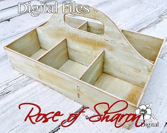 Milk crate caddy SVG files, small, storage and organization, box, bin, cube, farmhouse, rustic, desk organizer, laser cut, vector, glowforge