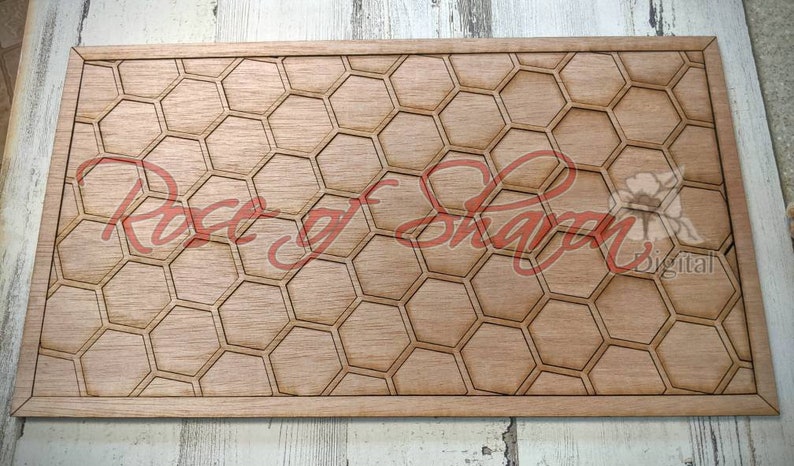 Download Honeycomb layered sign SVG diy laser cut sign files | Etsy