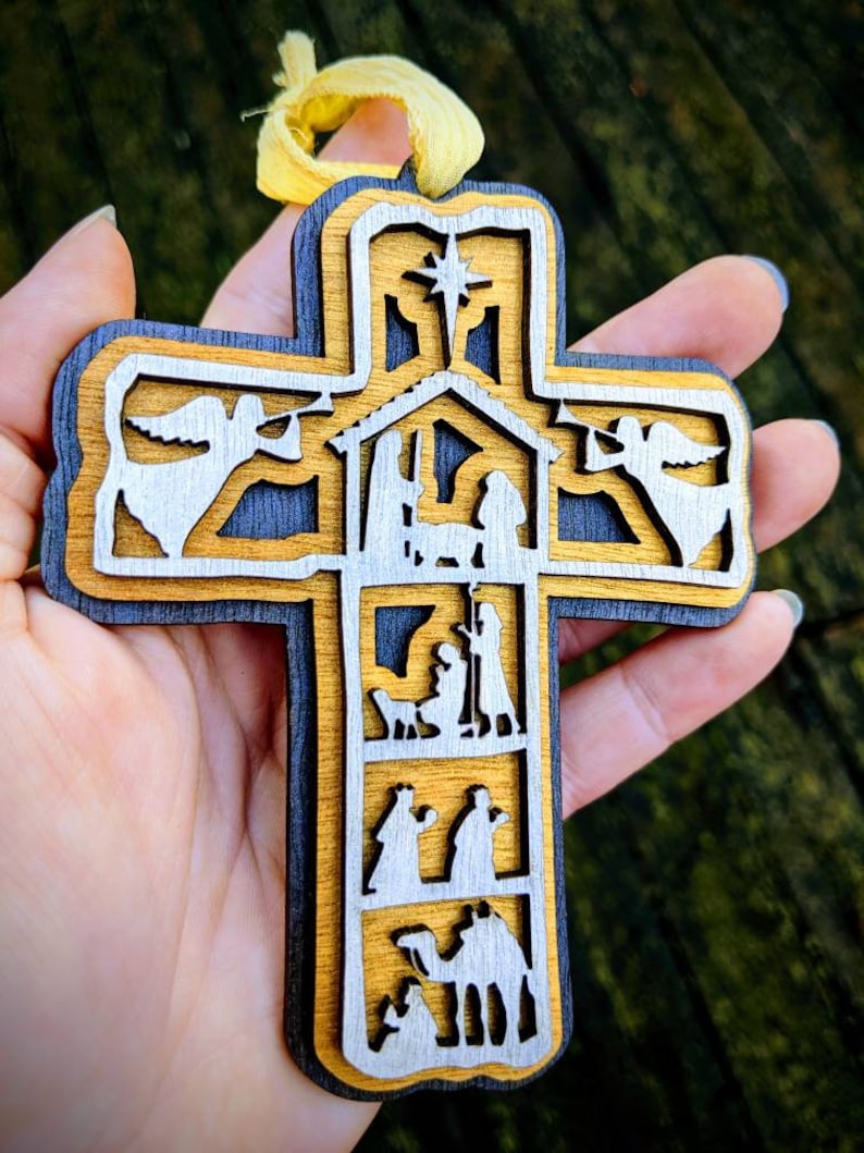 Bundle Christian ornament digital SVGs nativity religious  Etsy