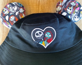 Jack and Sally  bucket hat (Adult, Young Adult)