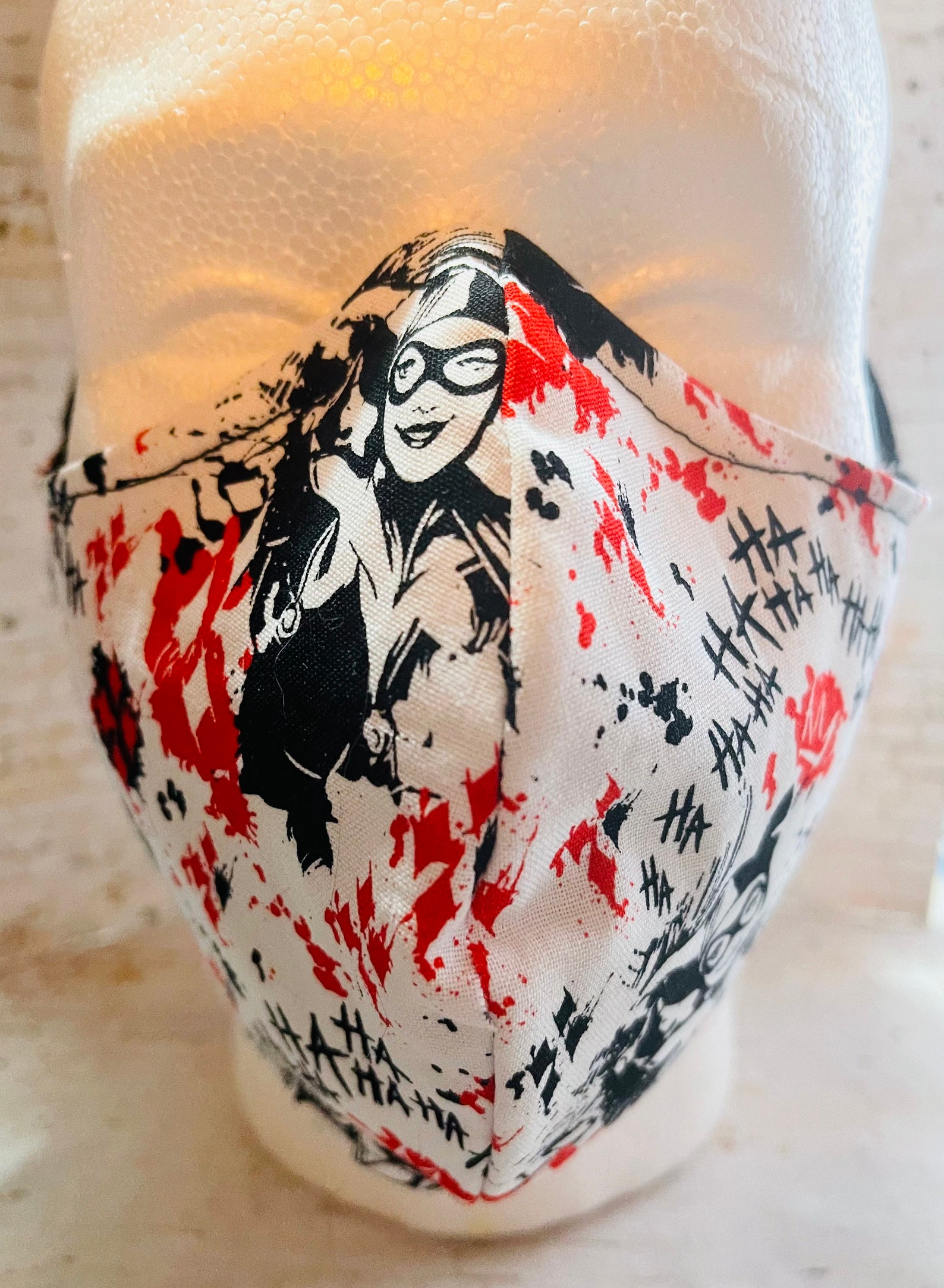 Harley Quinn Cloth Face Mask | Etsy