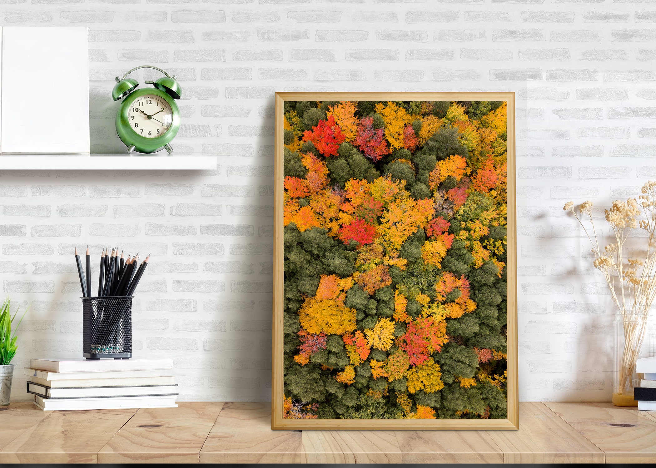 Forest wall art Forest decor Autumn Decor Forest Print Etsy