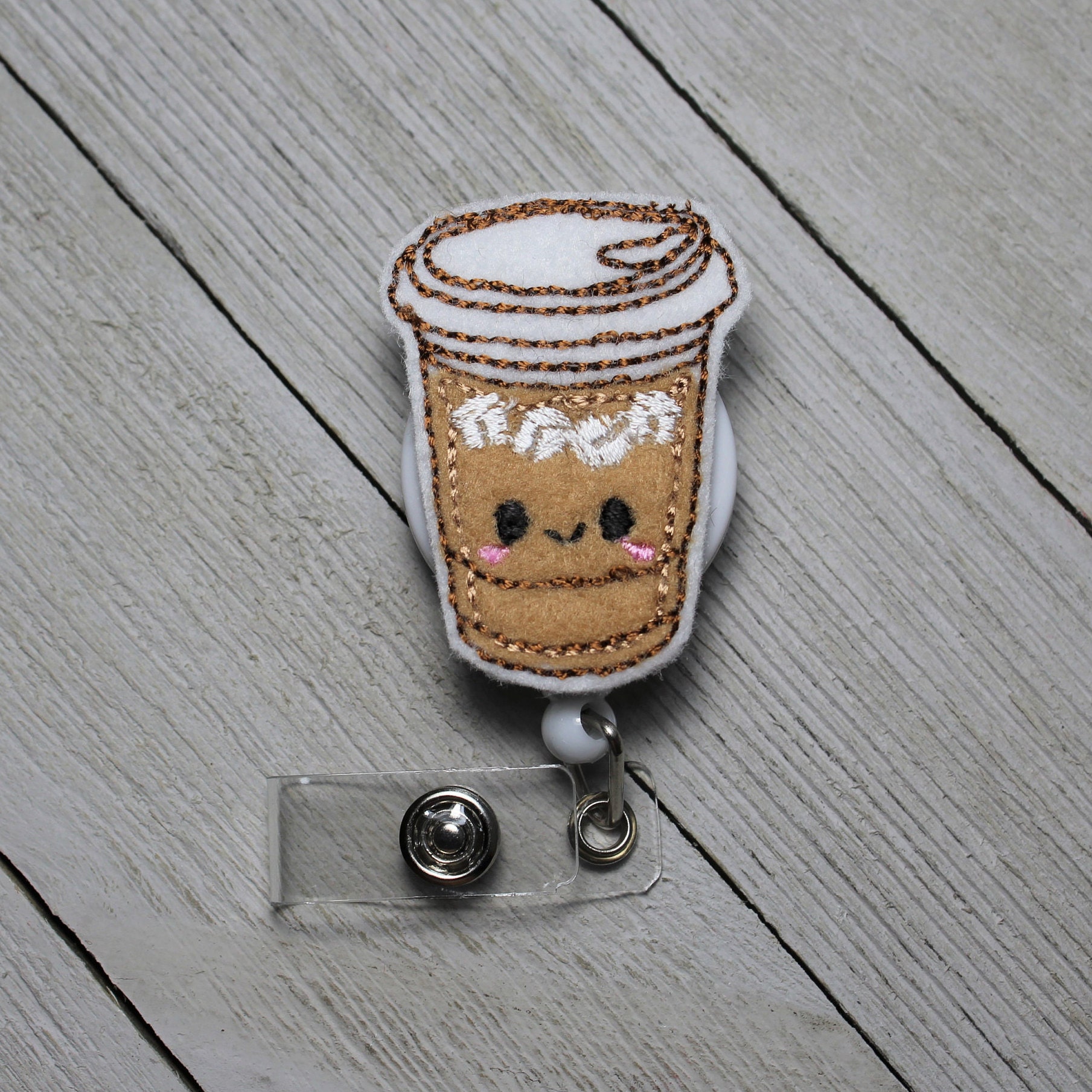 Iced Coffee badge holder
