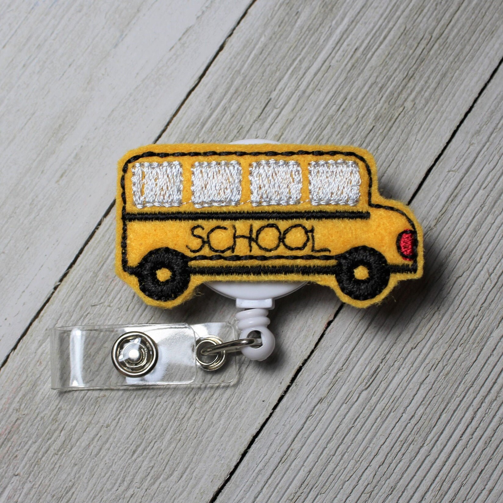 School Bus badge holder
