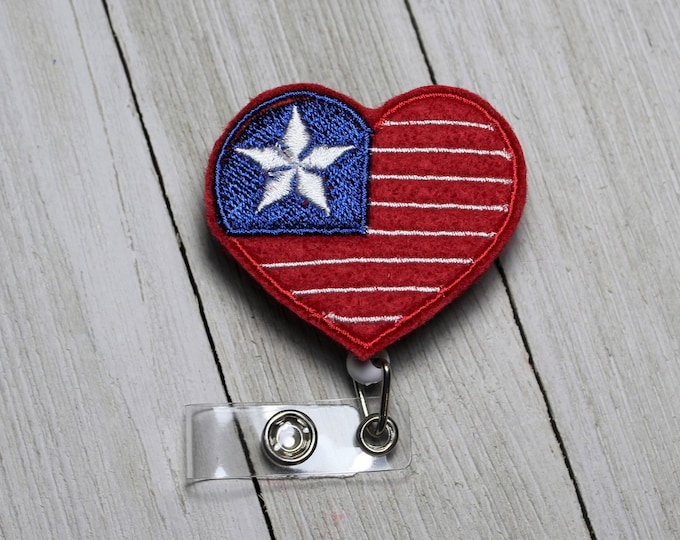 Sweet Land of Liberty, Badge Holder With Retractable Reel