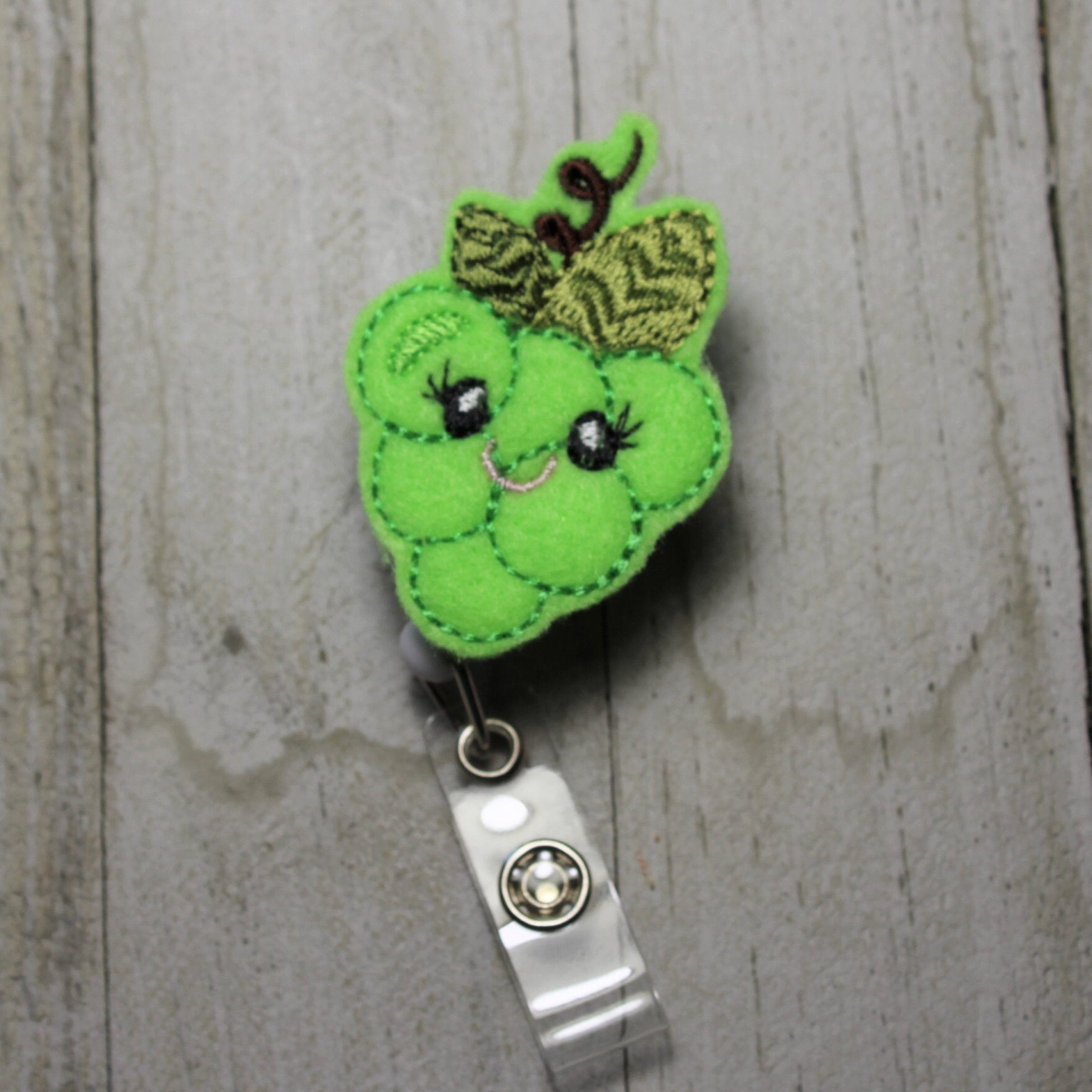Grapes Retractable ID badge holder