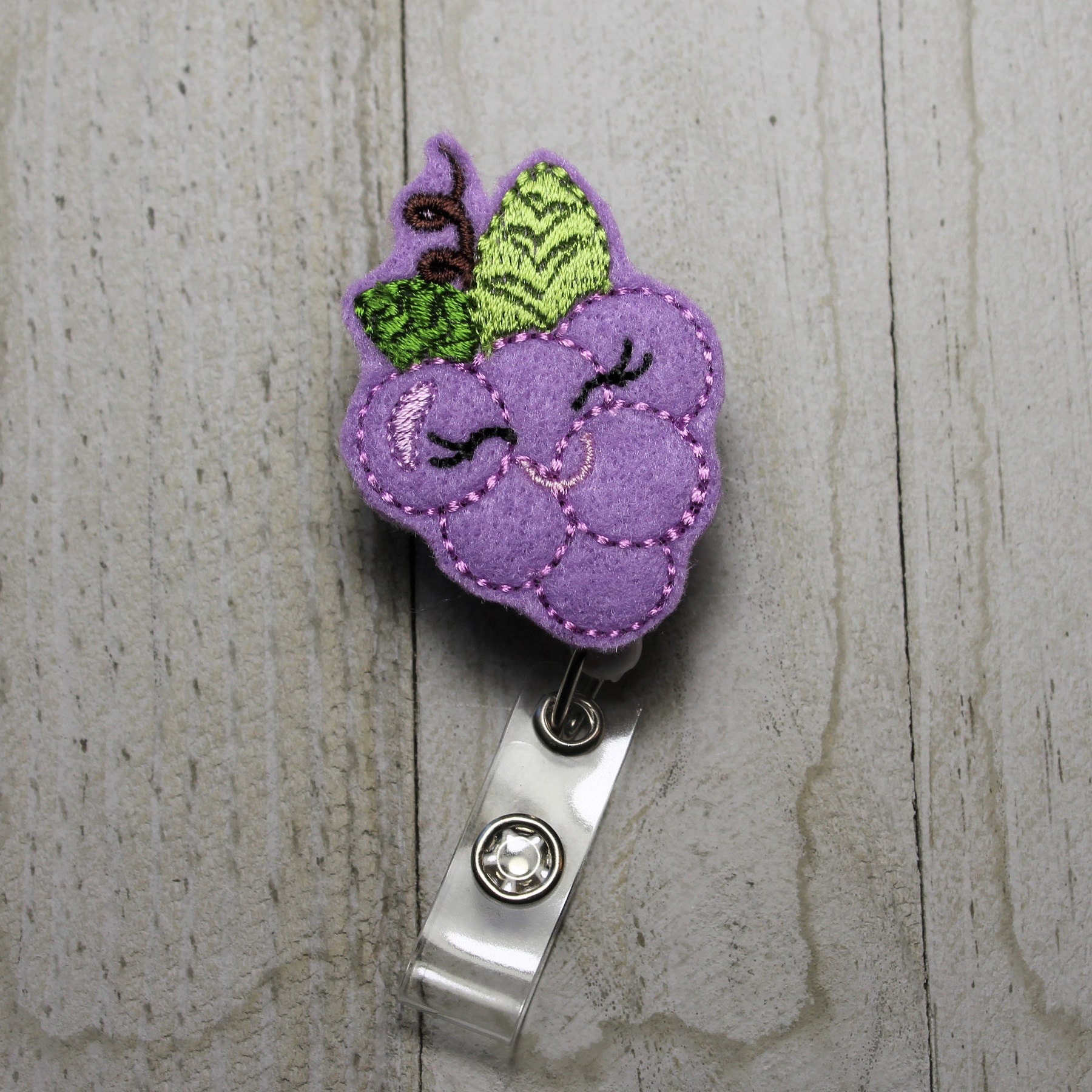 Grapes Retractable ID badge holder