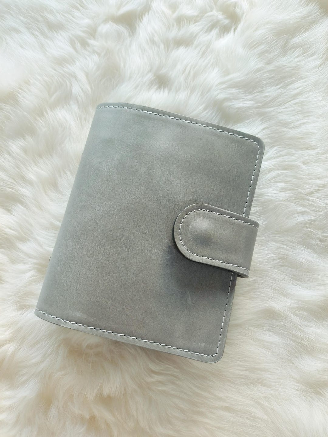 A7 Leather Ring Binder Cover: Filofax Pocket Insert, Silver Rings ...