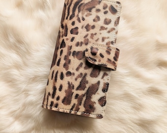 Hobonichi Weeks Cover - Genuine Leather Mega Weeks Cover  leopard print cow leather  #24031701,#J019