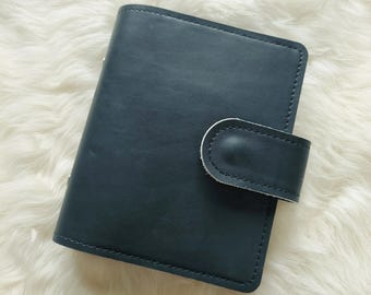 A7 Leather Ring Binder Cover: Filofax Pocket Insert, Genuine leather, #25102004, #A232