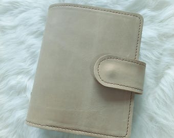 A7 Leather Ring Binder Cover: Filofax Pocket Insert, Genuine leather, #25102008