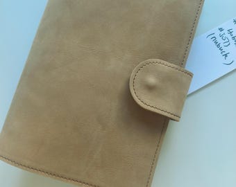 Nubuck Leather Planner Cover: Hobonichi Cousin A5, Leuchtturm1917 Medium, #25031708,J073