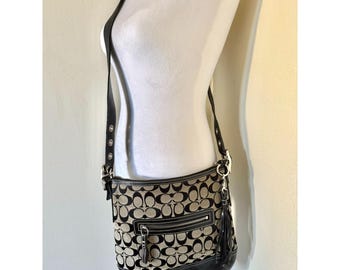 Vintage 2000s Coach Monogram Shoulder Bag