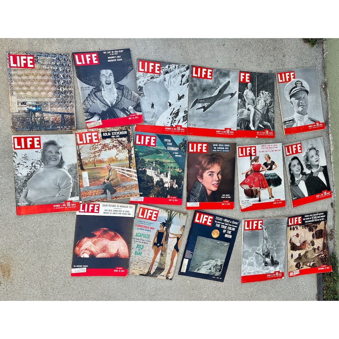 Lot of Vintage Life Magazines From 1944 to 1967 / 1940s Etsy