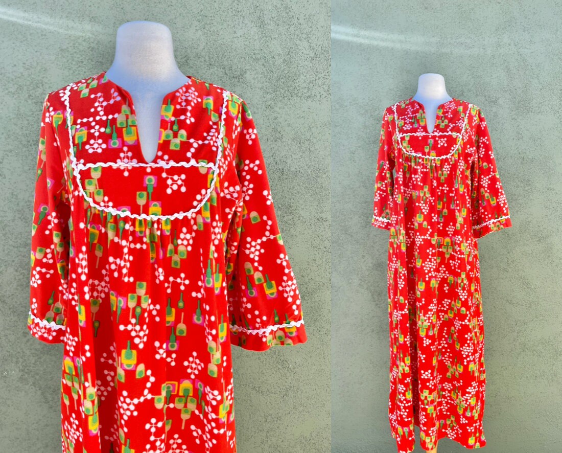long sleeve fleece nightgown