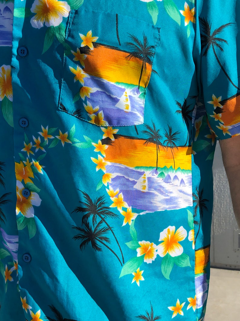 Hawaiian Rockabilly Button Up Shirt Unisex Islander Brand