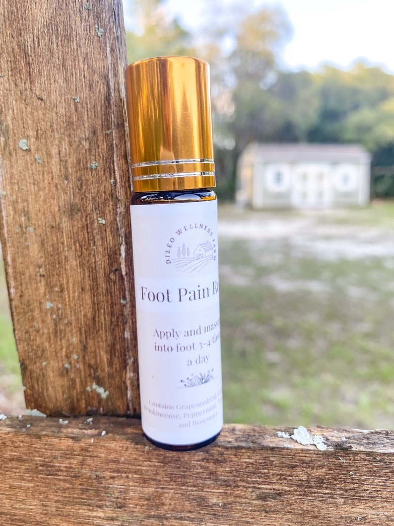 Foot Pain Relief Essential Oil Blend Plantars Fasciitis Etsy