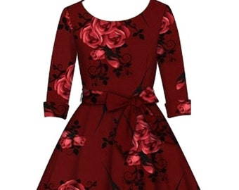 red dress plus size uk