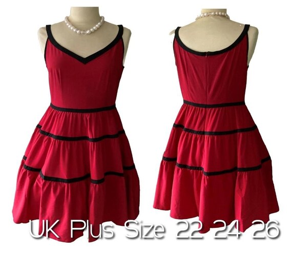 Plus size deals 50s dresses uk