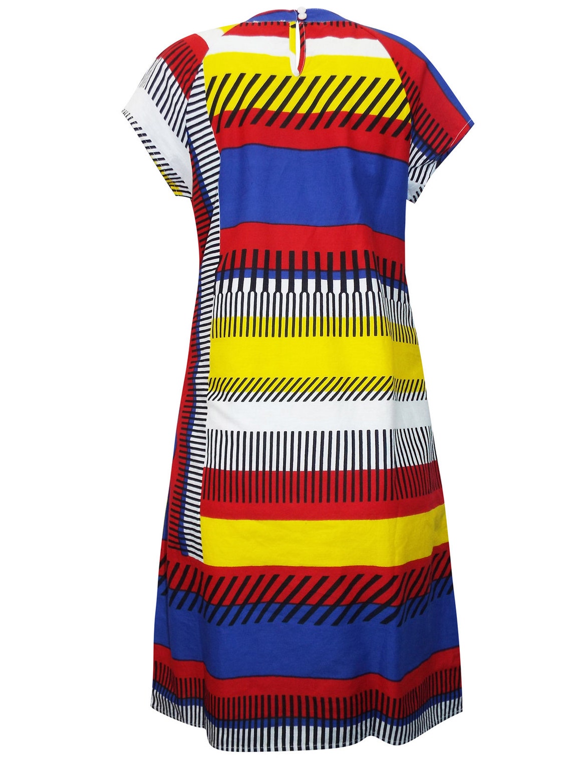 Colurful Boho Cotton Shift Dress UK Size 12/14 14/16 16/18 Etsy