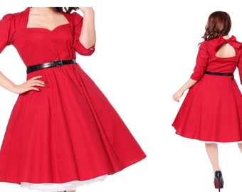 1950s cocktail dress plus size