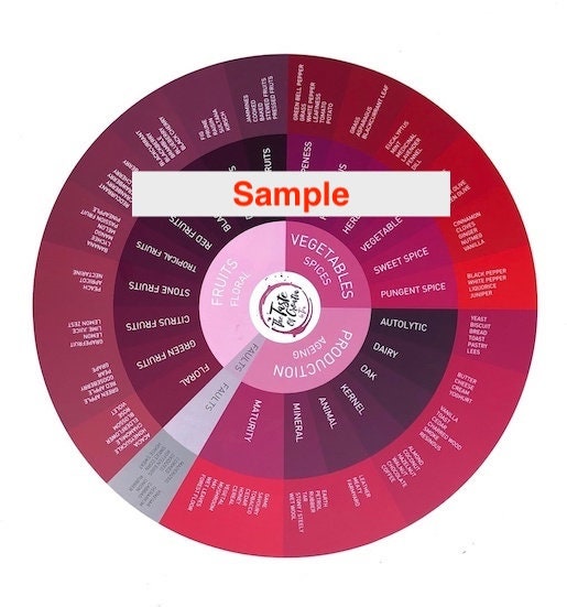 Digital Wine Aroma Wheel | Etsy