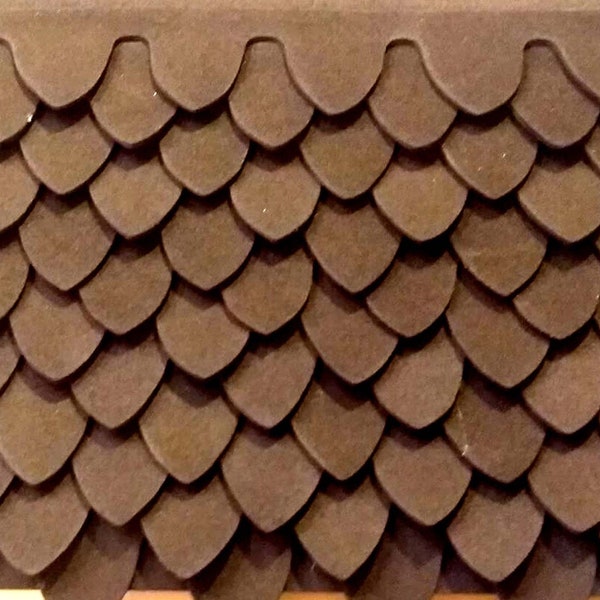 LARGE Dragon Scales - Black - 2mm EVA Foam