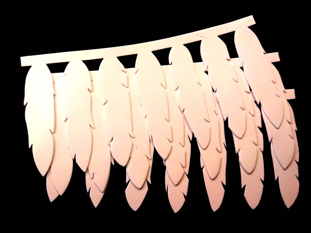 Feathers Strip White 2mm EVA Foam Etsy