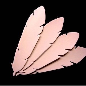 Single Feathers - White - 2mm EVA Foam