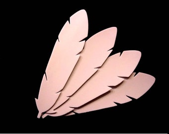 Single Feathers - White - 2mm EVA Foam