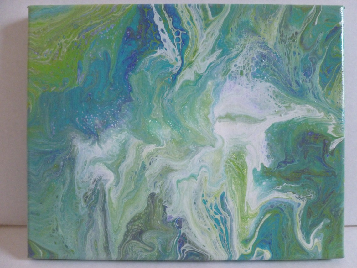 Easter Lily Original Acrylic Painting on Canvas Etsy