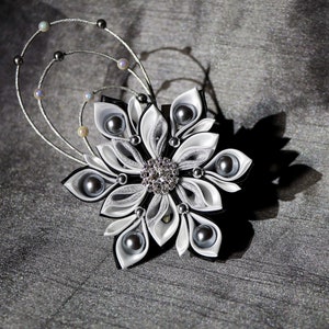Hair bows, hair clip flowers, ribbon bow, kanzashi flowers