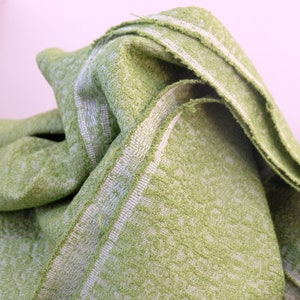 1960&#39;s Vintage Vibrant Slubbed Olive Burlap Rayon Fabric  Perfect For Mid Century Modern Decor 1 yard by 46&quot; wide Lime Family of Green