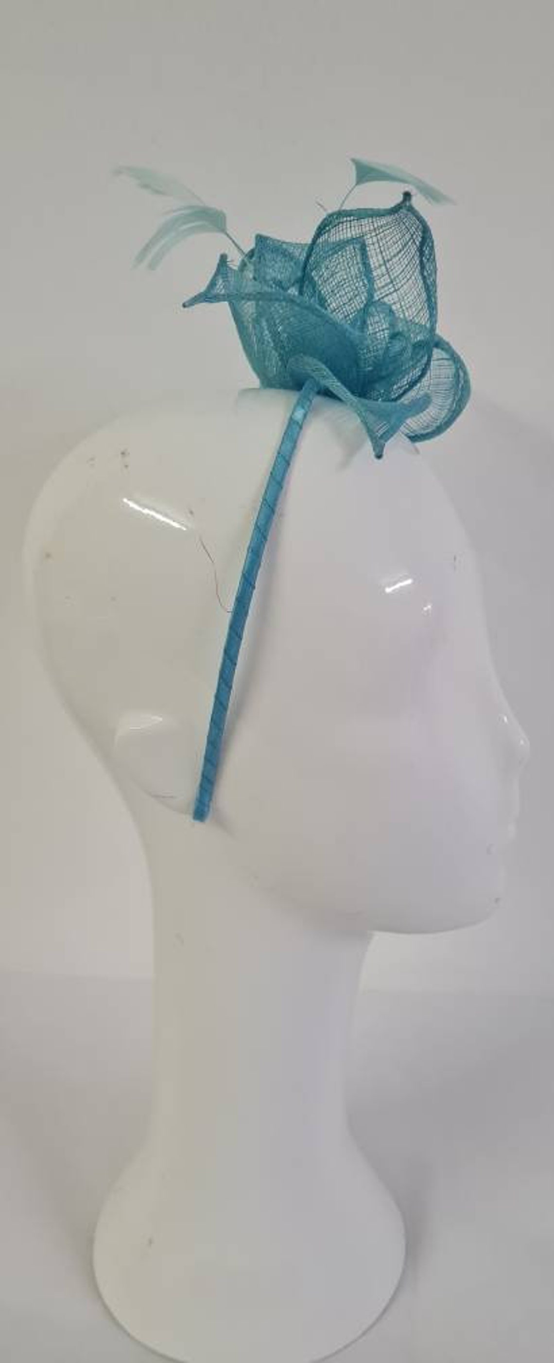 Wedding Fascinator Headpiece Ascot Races Derby Jade Flower Etsy UK