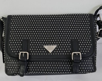 black purse with studs