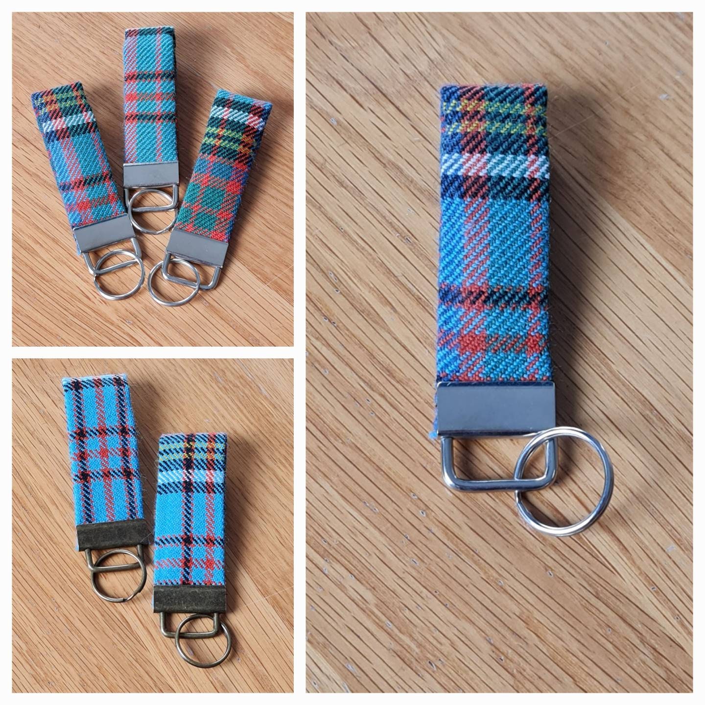 Anderson Tartan Keyring | Scottish Tartan Keychain | Tartan Luggage Tag | Keyfob | Bag Charm