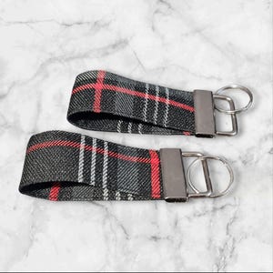 VW Fabric Tartan Key Fob | Tartan Keyring | Tartan Key Ring | Tartan Luggage Tag |  Keychain | Keyfob | Plaid | Lanyard |