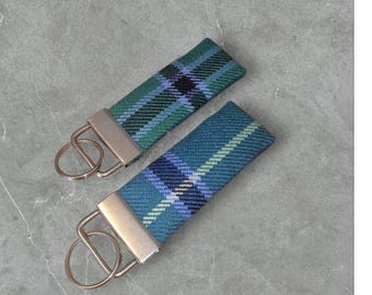Douglas Key Fob | Tartan Keyring | Tartan Key Ring | Tartan Luggage Tag | Keychain | plaid | Key Chain