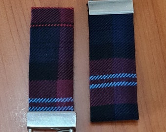 Evans Tartan and Bevan Tartan Keyring | Welsh Tartan Key Ring | Tartan Luggage Tag | Keychain | Keyfob | Plaid | Lanyard