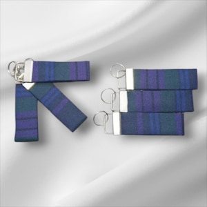 Porte-clés tartan Spirit of Scotland | Porte-clés tartan écossais | Porte-clés tartan | Étiquette à bagage tartan | Porte-clés | Porte-clés | Plaid | Lanière