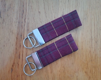 Williams Tartan Keyring | Welsh Tartan Key Ring | Tartan Luggage Tag | Keychain | Keyfob | Plaid | Lanyard