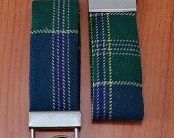 Lewis Tartan Keyring | Welsh Tartan Key Ring | Tartan Luggage Tag | Keychain | Keyfob | Plaid | Lanyard