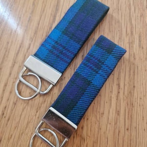 Jones Tartan Keyring | Welsh Tartan Key Ring | Tartan Luggage Tag | Keychain | Keyfob | Plaid | Lanyard