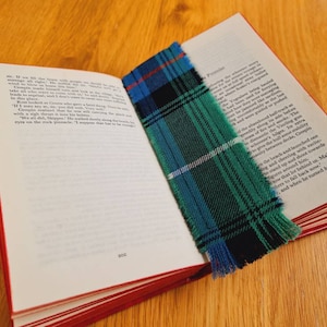 MacDonald Scottish Tartan Bookmark | Book Lovers Gift | Scottish Gift | Highland Gift | Book Club Gift | Plaid