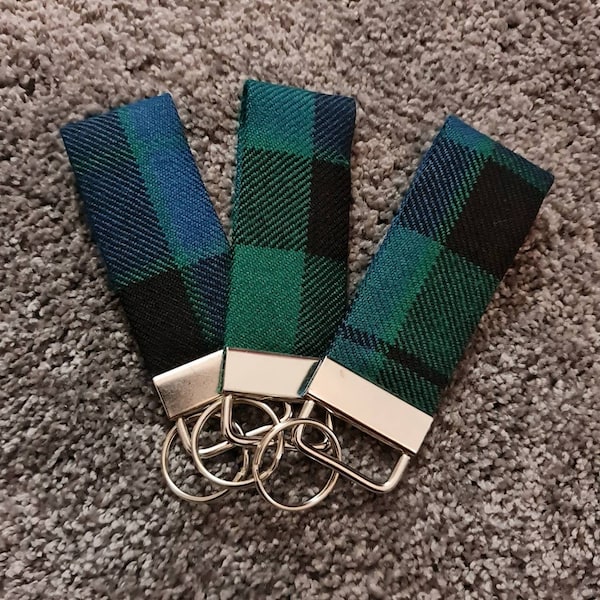 MacKay Scottish Tartan Key Fob | Tartan Keyring | Tartan Key Ring | Tartan Luggage Tag | Keyfob | Keychain | Plaid | Handbag charm